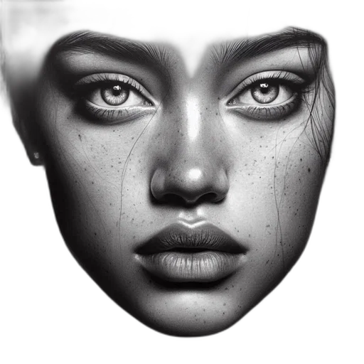 face, mask, crown, jewelry transparent PNG cut-out