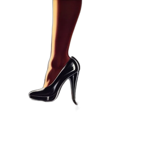 shoes, dress, staff, 3d render transparent PNG cut-out