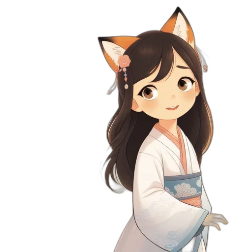 staff, animal, anime, pixel art transparent PNG cut-out