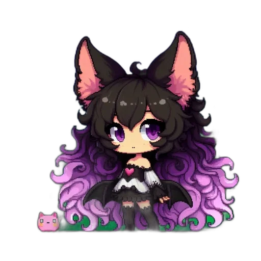 creature, staff, pixel art, anime transparent PNG cut-out