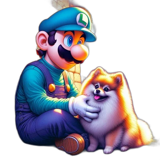 animal, creature, staff, pixel art transparent PNG cut-out