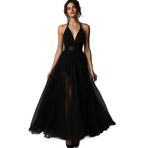 dress, dark, image, bridesmaid transparent PNG cut-out