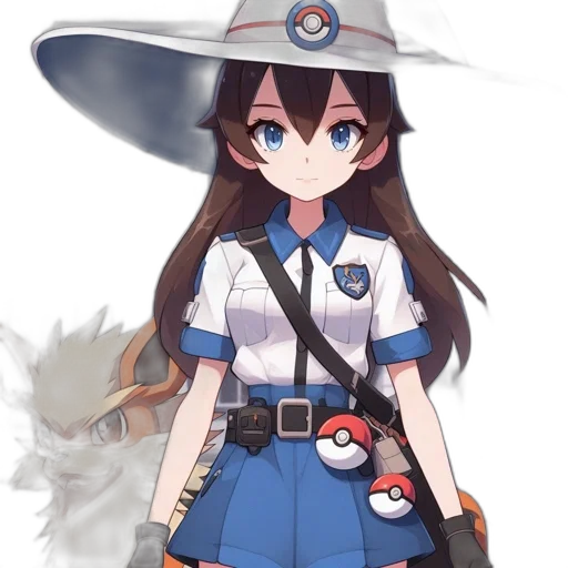 staff, hat, weapon, dress transparent PNG cut-out