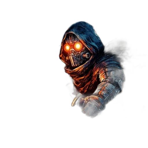 mask, creature, face, robot transparent PNG cut-out