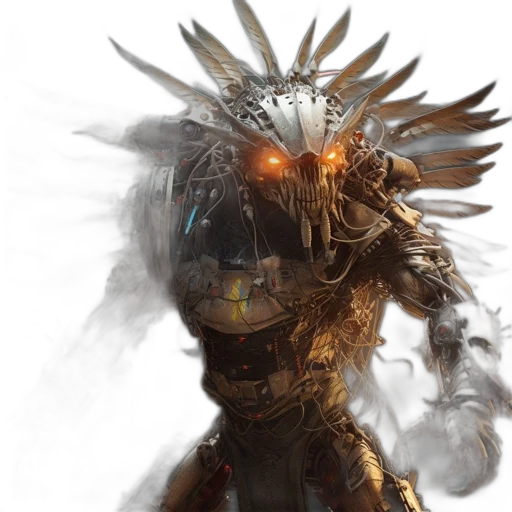 robot, dragon, creature, mask transparent PNG cut-out