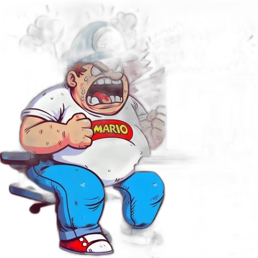 concept art, cartoon, comic book art, photorealistic transparent PNG cut-out