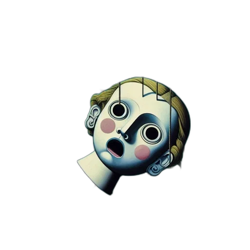 mask, face, robot, creature transparent PNG cut-out