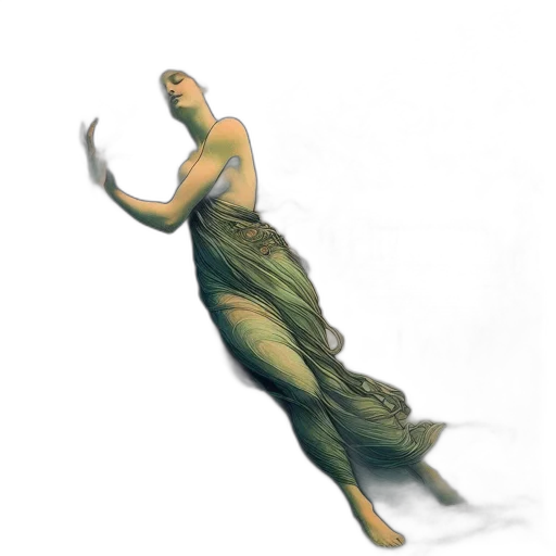 dress, creature, staff, dragon transparent PNG cut-out