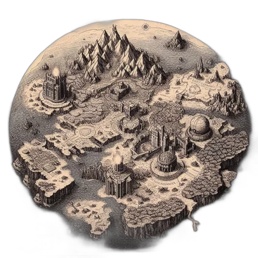 concept art, fantasy art, 3d render, photorealistic transparent PNG cut-out
