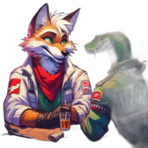 jacket, staff, mask, concept art transparent PNG cut-out