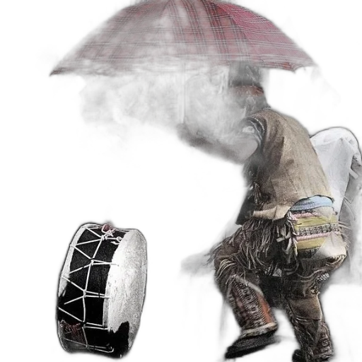 umbrella, robot, mask, creature transparent PNG cut-out