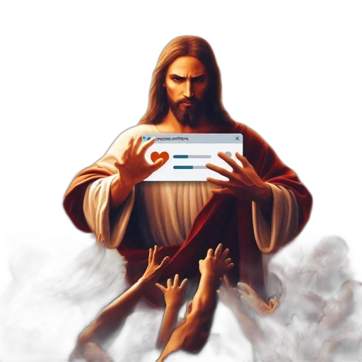 ethereal, setting, jesus, christ transparent PNG cut-out