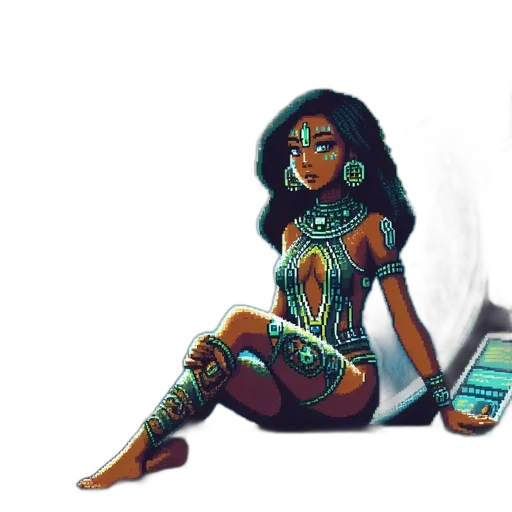 dress, robot, fantasy art, concept art transparent PNG cut-out