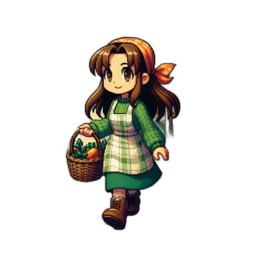 staff, dress, pixel art, concept art transparent PNG cut-out