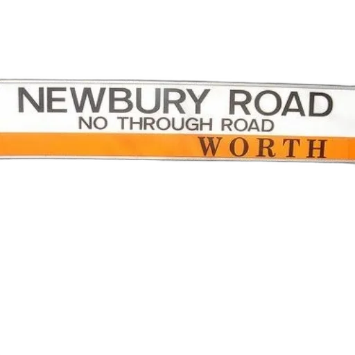 sign, newbury, road, worth transparent PNG cut-out