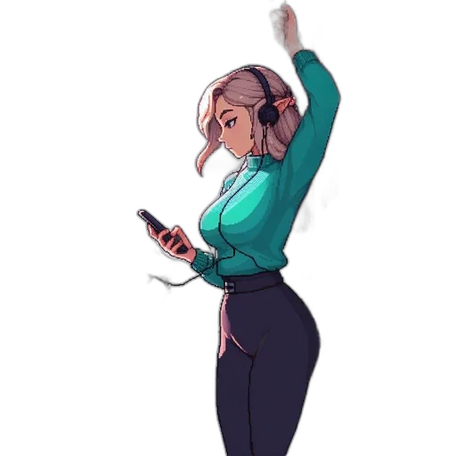 staff, dress, jacket, weapon transparent PNG cut-out