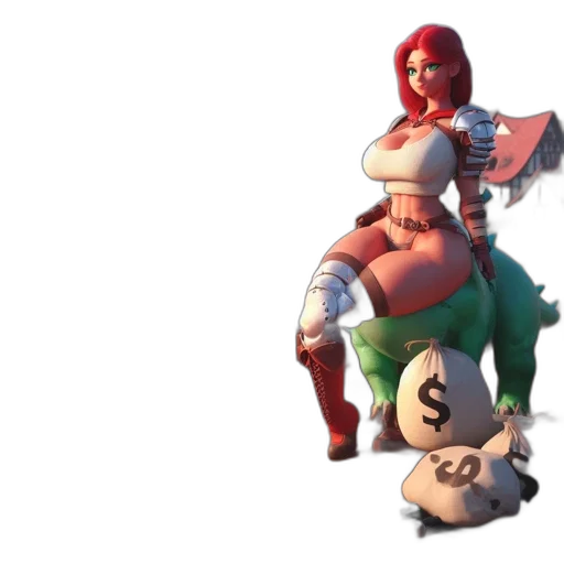 weapon, dress, staff, animal transparent PNG cut-out