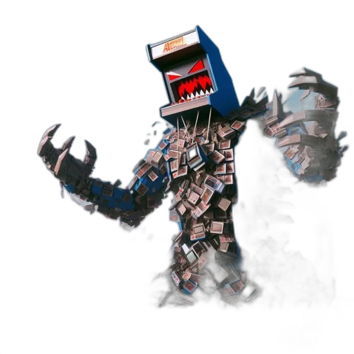 robot, creature, mask, jacket transparent PNG cut-out