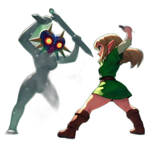 weapon, staff, mask, robot transparent PNG cut-out