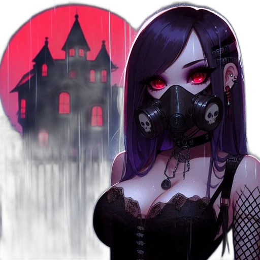 mask, concept art, fantasy art, pixel art transparent PNG cut-out