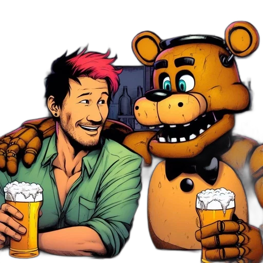 cartoon, comic book art, concept art, pixel art transparent PNG cut-out