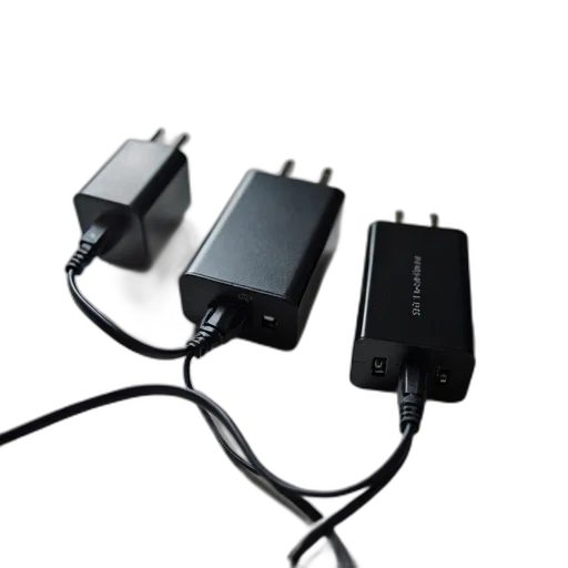 3d render, three, charges, usb transparent PNG cut-out