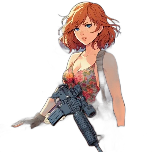 weapon, dress, jacket, staff transparent PNG cut-out