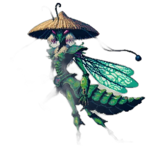 umbrella, dragon, staff, creature transparent PNG cut-out