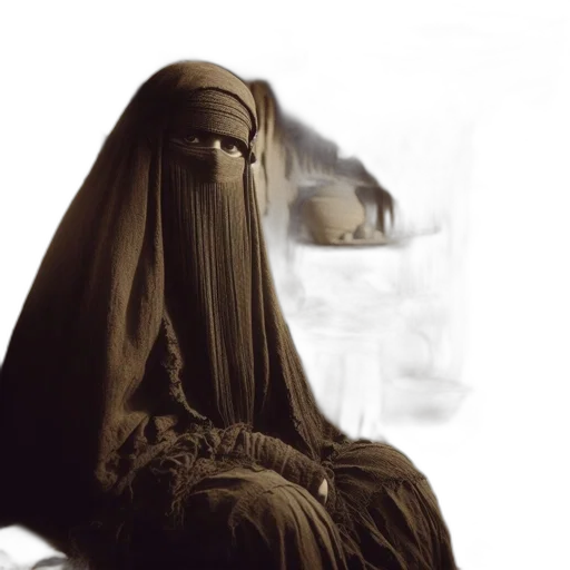 dress, mask, face, creature transparent PNG cut-out