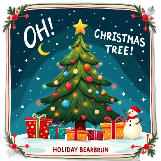tree, festive, christmas, illustration transparent PNG cut-out