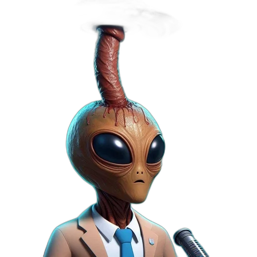 mask, staff, creature, robot transparent PNG cut-out