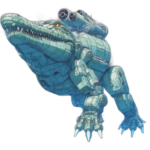 dragon, creature, animal, robot transparent PNG cut-out