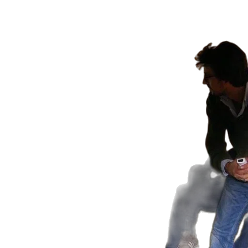 jacket, staff, weapon, robot transparent PNG cut-out