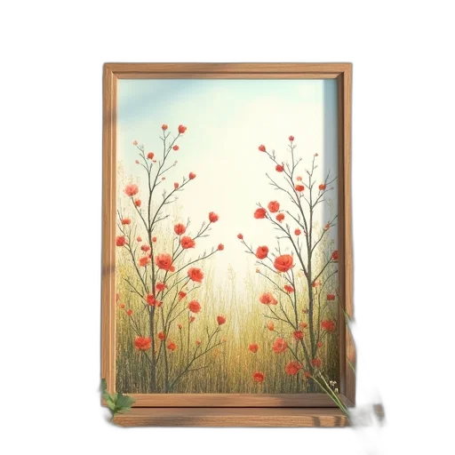 flower, furniture, oil painting, photorealistic transparent PNG cut-out