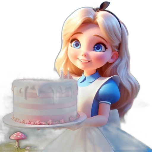 dress, crown, face, 3d render transparent PNG cut-out