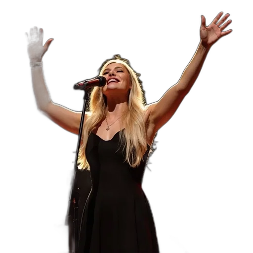 dress, female, singer, long transparent PNG cut-out