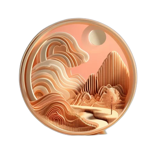 jewelry, dragon, hair, 3d render transparent PNG cut-out