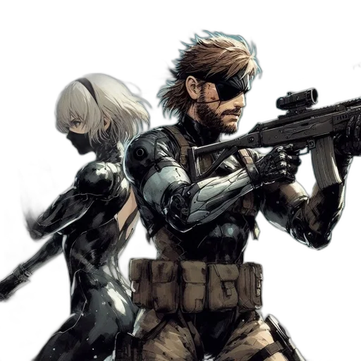 weapon, concept art, comic book art, cyberpunk transparent PNG cut-out