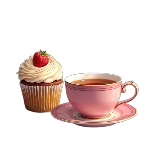food, 3d render, photorealistic, cup transparent PNG cut-out