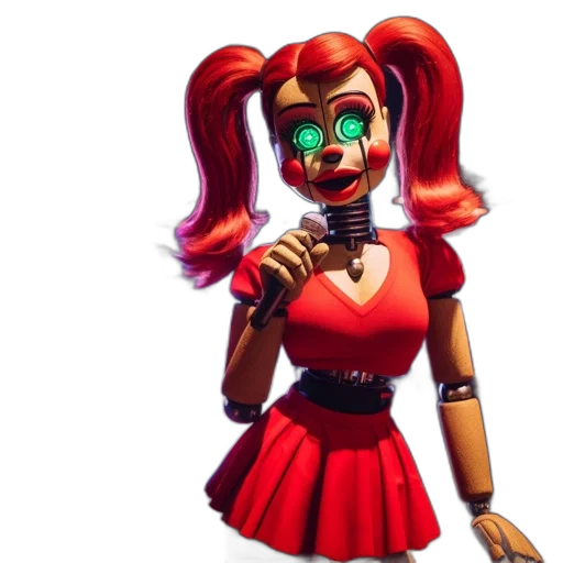 staff, robot, dress, 3d render transparent PNG cut-out