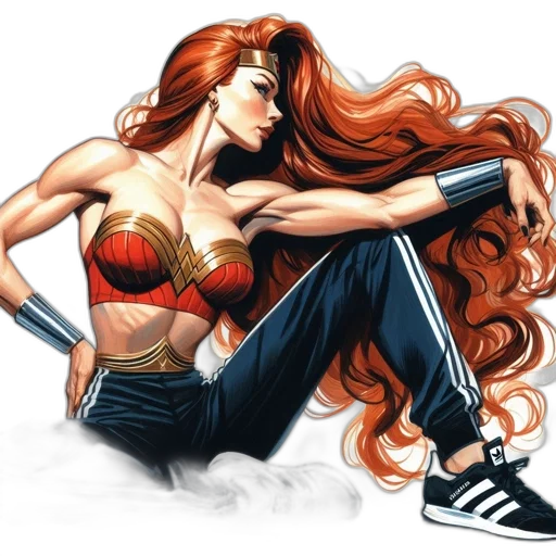 comic book art, concept art, fantasy art, cartoon transparent PNG cut-out