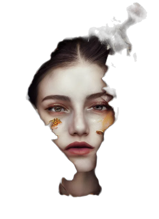 face, mask, crown, jewelry transparent PNG cut-out