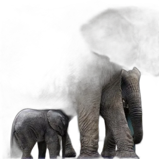 animal, creature, mask, photorealistic transparent PNG cut-out