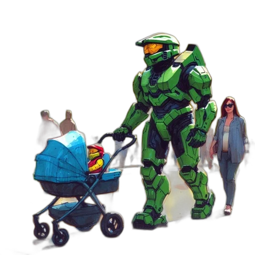 robot, weapon, creature, concept art transparent PNG cut-out