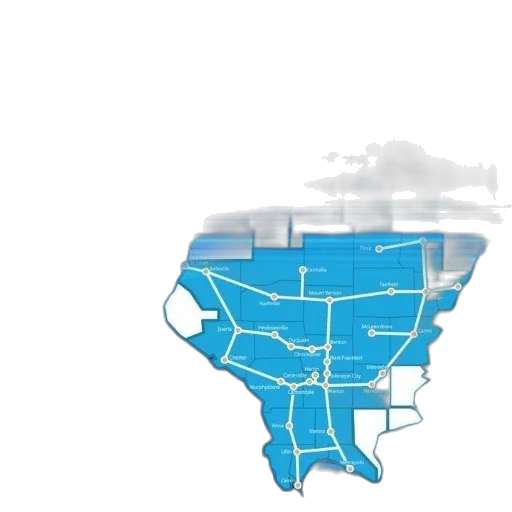 blue, map, illinois, text transparent PNG cut-out