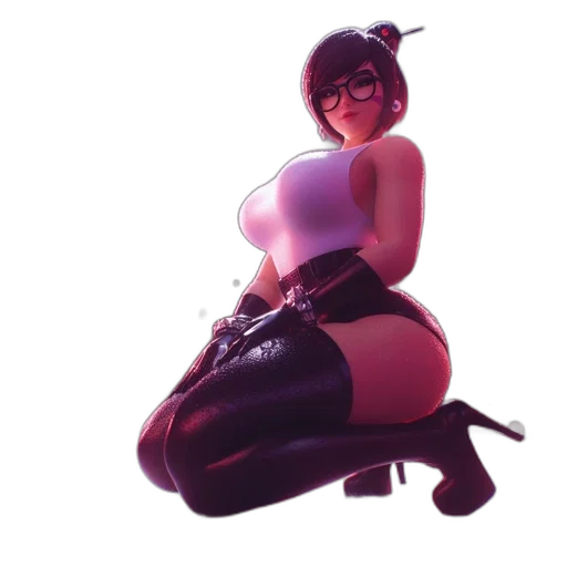 dress, weapon, robot, staff transparent PNG cut-out