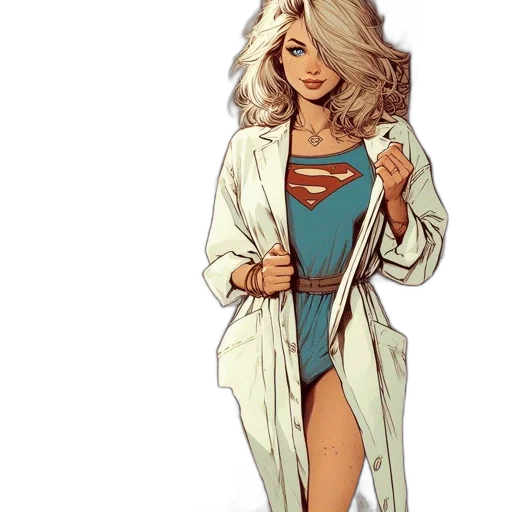 dress, comic book art, concept art, cartoon transparent PNG cut-out