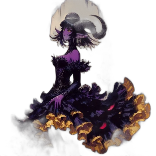 dress, crown, mask, creature transparent PNG cut-out