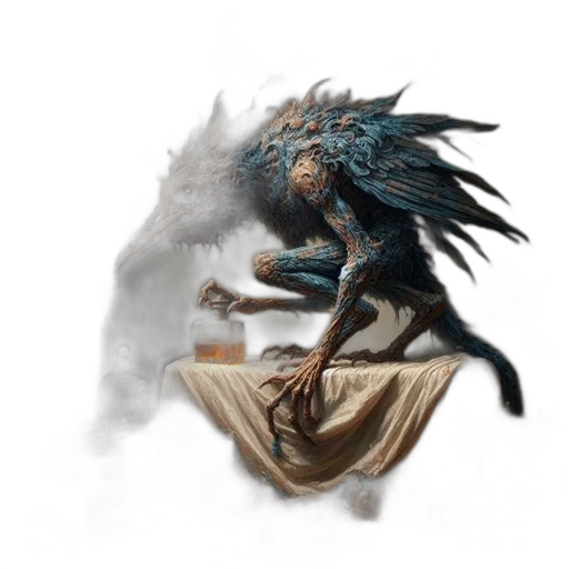 dragon, creature, mask, concept art transparent PNG cut-out