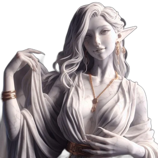 jewelry, staff, dragon, dress transparent PNG cut-out